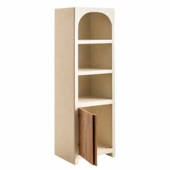 Colonne|Armoire<Made in Meubles Colonne de salle de bain en bois effet béton et bois d'acacia Dalva