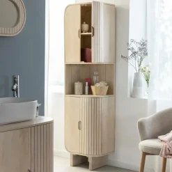 Bibliothèque|Colonne<Made in Meubles Colonne en bois de manguier Yoni