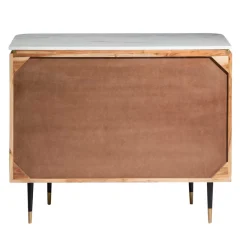 Commode<Made in Meubles Commode en bois d'acacia et marbre blanc Judith