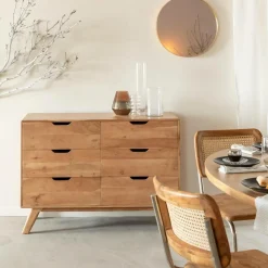 Commode<Made in Meubles Commode en bois d'acacia massif Iwa