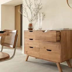 Commode<Made in Meubles Commode en bois d'acacia massif Iwa