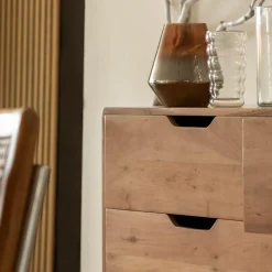 Commode<Made in Meubles Commode en bois d'acacia massif Iwa