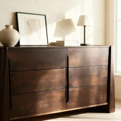 Commode|Meuble De Rangement<Made in Meubles Commode en bois de manguier foncé Liriel