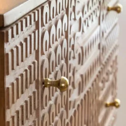 Commode<Made in Meubles Commode en bois de manguier sculpté Léopold