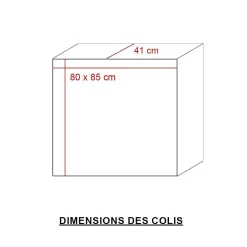 Commode<Made in Meubles Commode en bois de manguier et métal Vic