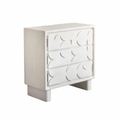 Commode<Made in Meubles Commode en bois effet béton blanc Danaé