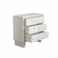 Commode<Made in Meubles Commode en bois effet béton blanc Danaé