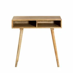 Table Console<Made in Meubles Console avec rangement en bois de manguier Maëva