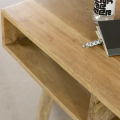 Table Console<Made in Meubles Console avec rangement en bois de manguier Maëva