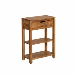 Table Console<Made in Meubles Console avec tiroir en bois d'acacia Orane