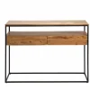 Table Console<Made in Meubles Console en bois d'acacia et métal Etienne
