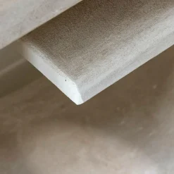 Table Console<Made in Meubles Console en bois effet béton blanc Danaé