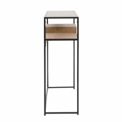Table Console<Made in Meubles Console en bois et métal Ortense