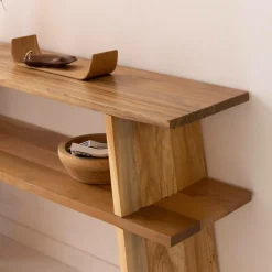 Table Console<Made in Meubles Console en bois recyclé Corin