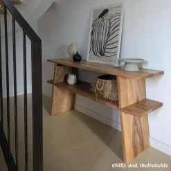 Table Console<Made in Meubles Console en bois recyclé Corin
