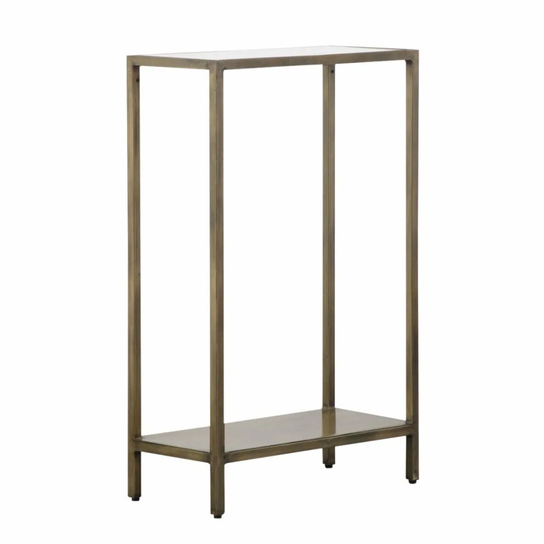 Table Console<Made in Meubles Console en métal et marbre Pomme