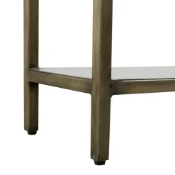 Table Console<Made in Meubles Console en métal et marbre Pomme