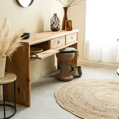 Table Console<Made in Meubles Console en pin recyclé Blaise