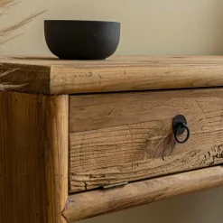 Table Console<Made in Meubles Console en pin recyclé Blaise
