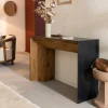Table Console<Made in Meubles Console en pin recyclé Constance