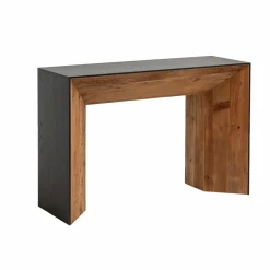 Table Console<Made in Meubles Console en pin recyclé Constance