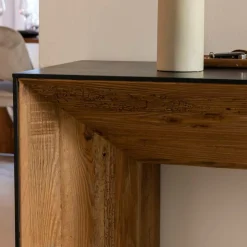 Table Console<Made in Meubles Console en pin recyclé Constance