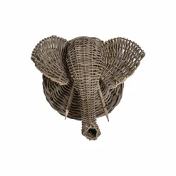 Décoration<Made in Meubles Décoration murale éléphant en rotin Rattan