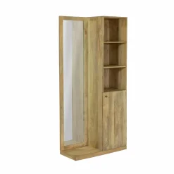 Armoire<Made in Meubles Dressing avec miroir en bois de manguier Juliet