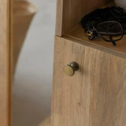 Armoire<Made in Meubles Dressing avec miroir en bois de manguier Juliet