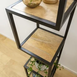 Etagère<Made in Meubles Etagère en bois de manguier et métal Ulysse