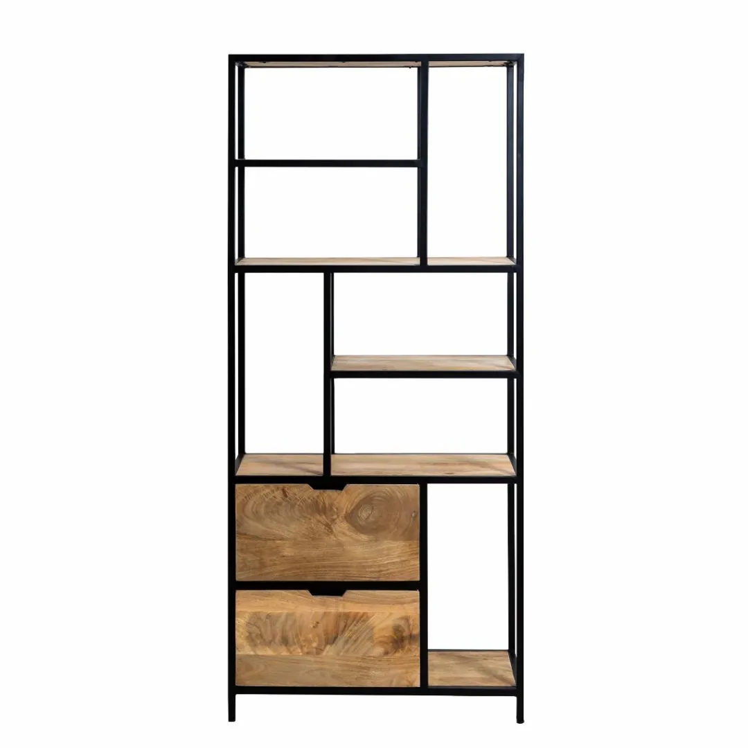 Etagère<Made in Meubles Etagère en bois de manguier et métal Maxence