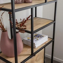 Etagère<Made in Meubles Etagère en bois de manguier et métal Maxence