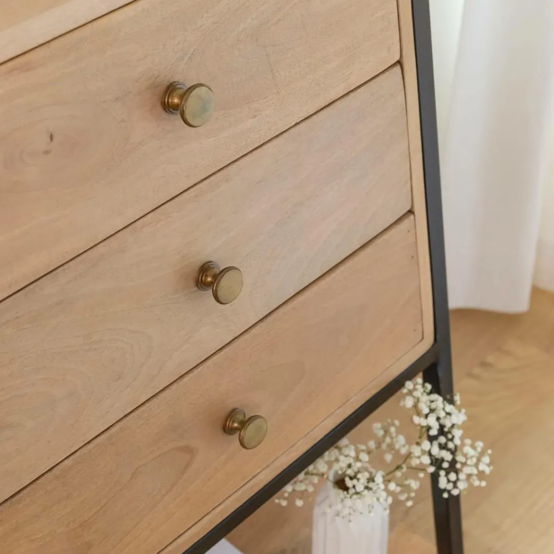 Etagère<Made in Meubles Etagère en bois de manguier et métal Mathieu