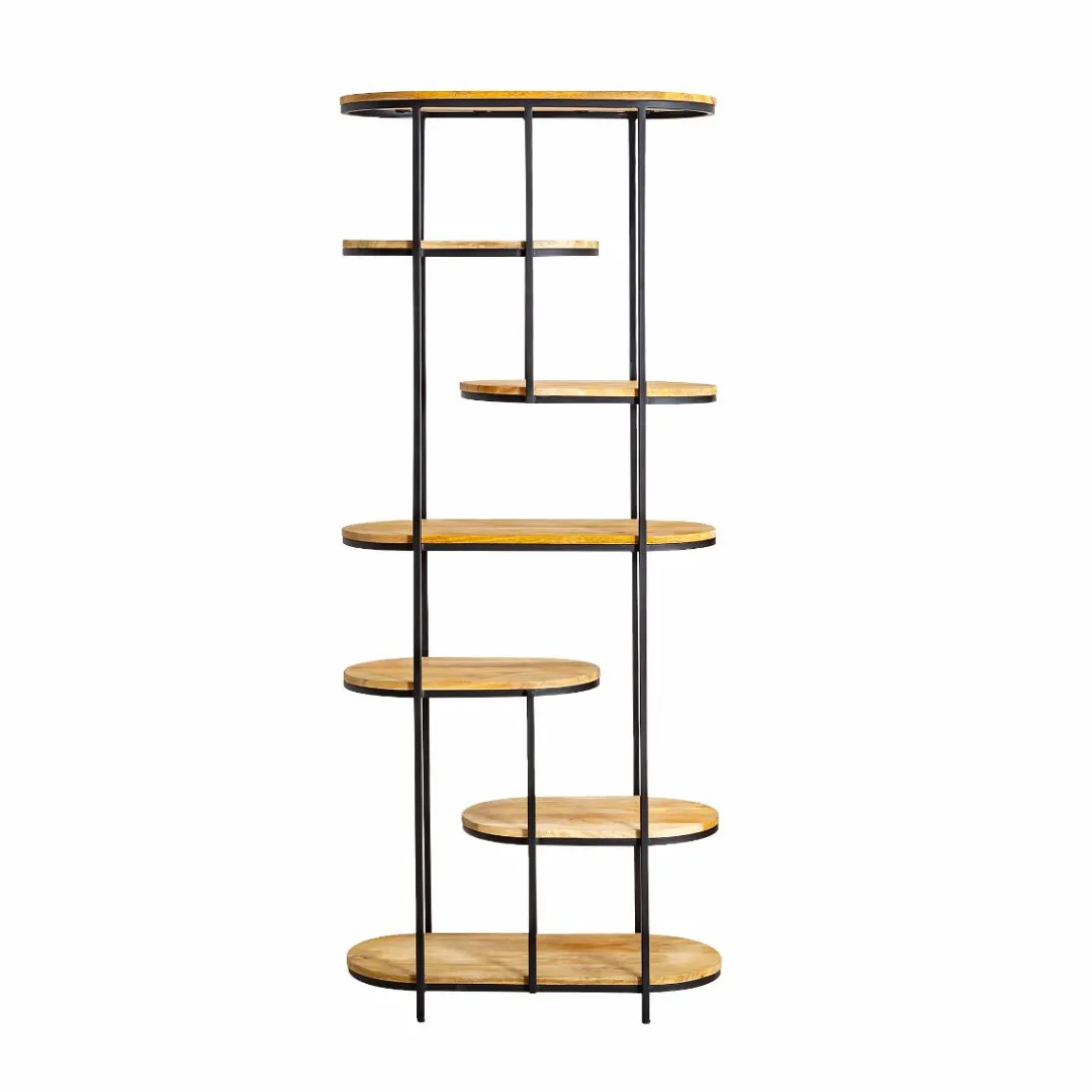 Etagère<Made in Meubles Etagère en bois de manguier et métal Owen