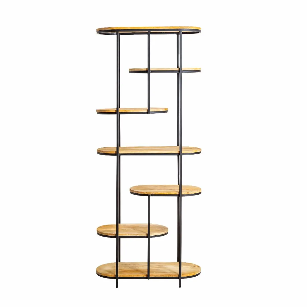 Etagère<Made in Meubles Etagère en bois de manguier et métal Owen