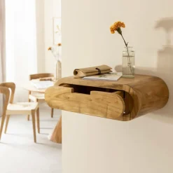 Etagère|Chevet<Made in Meubles Etagère murale arrondie en bois d'acacia Orane