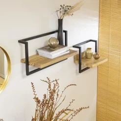 Etagère|Décoration<Made in Meubles Etagère murale en bois de manguier grand modèle Joie