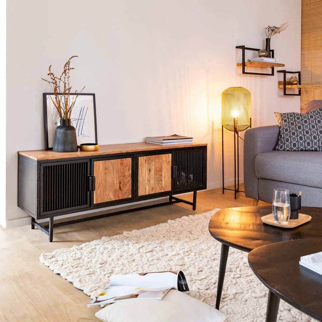 Etagère|Décoration<Made in Meubles Etagère murale en bois de manguier grand modèle Joie