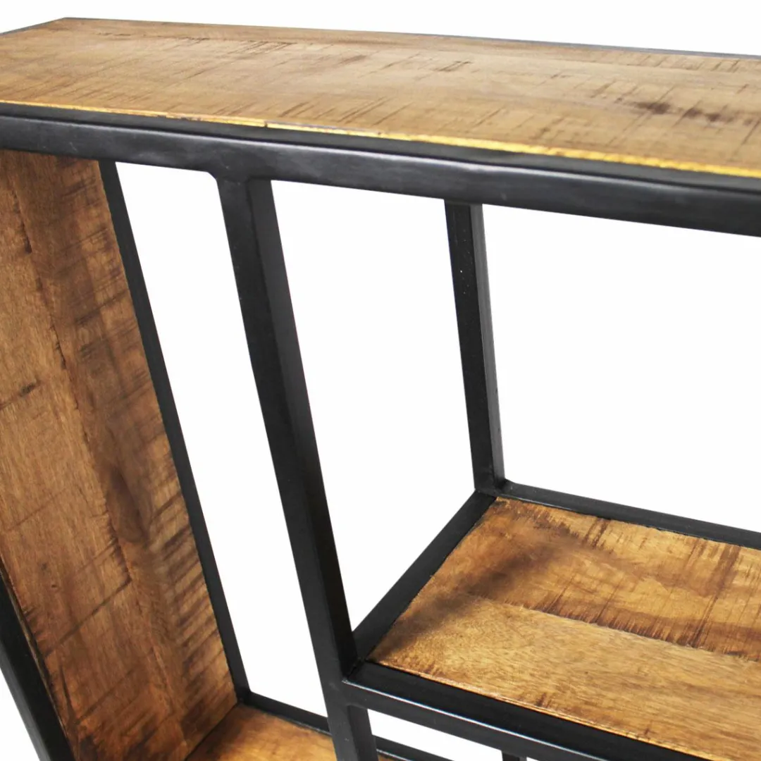 Etagère<Made in Meubles Etagère murale en métal et bois de manguier Marcel