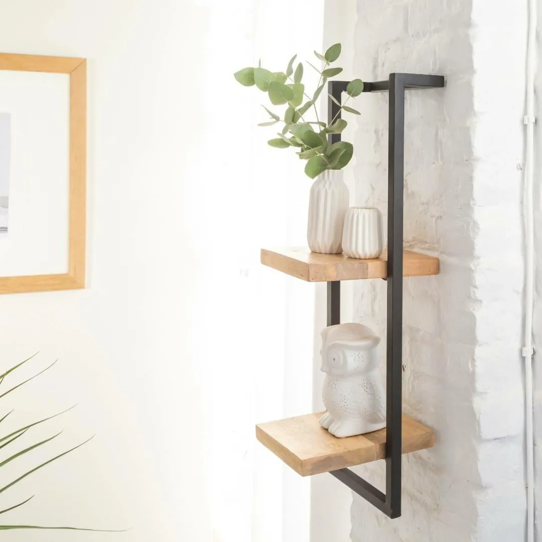 Etagère|Décoration<Made in Meubles Etagère murale haute en bois de manguier Joie