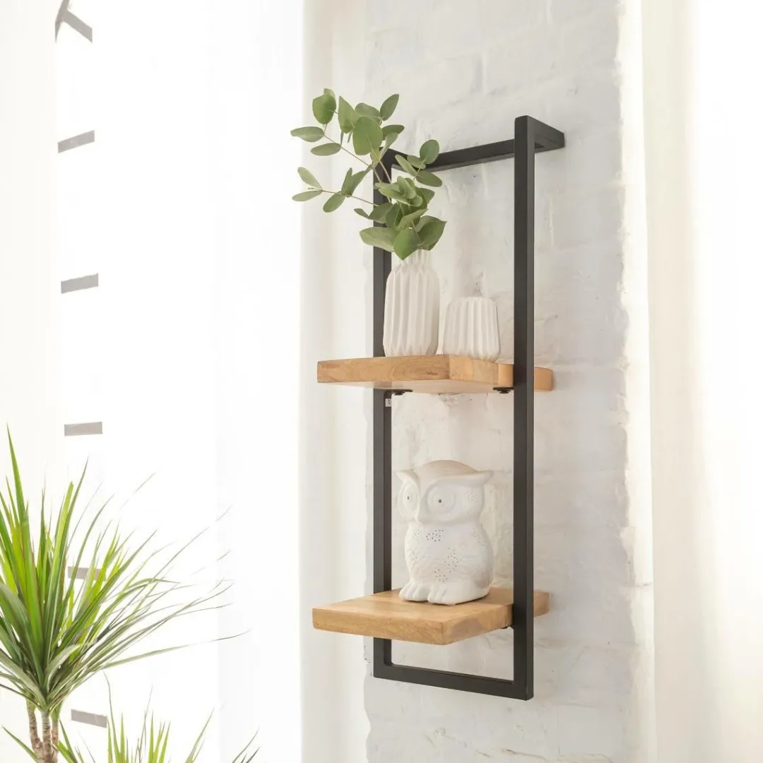 Etagère|Décoration<Made in Meubles Etagère murale haute en bois de manguier Joie