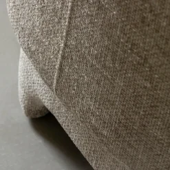 Fauteuil<Made in Meubles Fauteuil arrondi en tissu taupe Norton