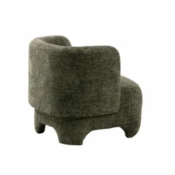 Fauteuil<Made in Meubles Fauteuil arrondi en tissu Norton