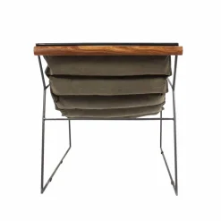 Fauteuil<Made in Meubles Fauteuil assise suspendue kaki Rosalie