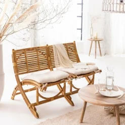 Fauteuil|Canapé<Made in Meubles Fauteuil cinéma en rotin 2 places Mayeul