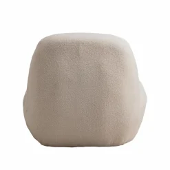 Fauteuil<Made in Meubles Fauteuil confort en tissu bouclette blanc Johanna
