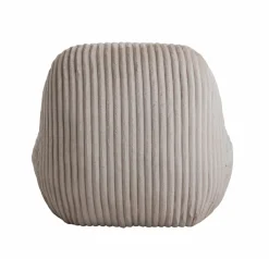 Fauteuil<Made in Meubles Fauteuil confort en velours côtelé beige écru Johanna