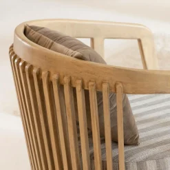 Fauteuil<Made in Meubles Fauteuil en bois de manguier Térence