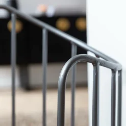 Fauteuil<Made in Meubles Fauteuil en cuir et métal marron Aly