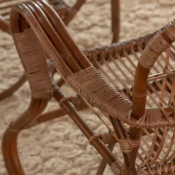 Fauteuil<Made in Meubles Fauteuil en rotin arrondi Rattan